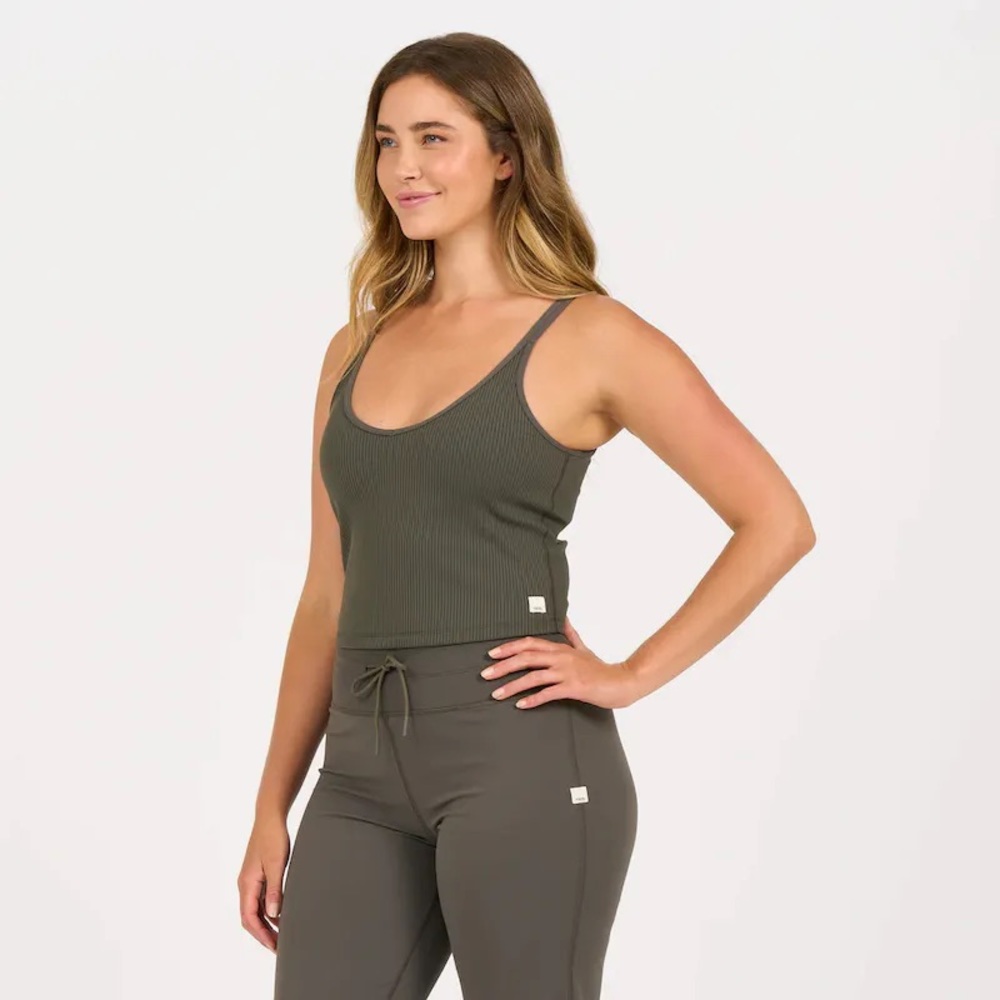 Vuori ribbed tank in oregano (M)